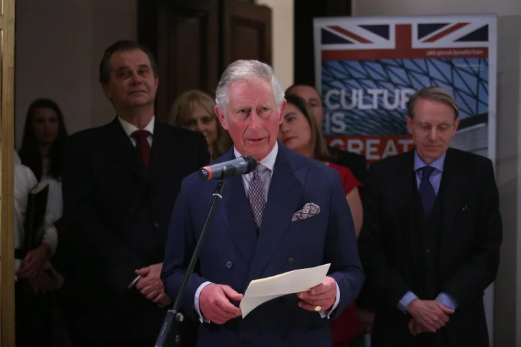 
Njegova kraljevska visost princ od Walesa prisustvovao proslavi 70. obljetnice British Councila u Hrvatskoj u Muzeju za umjetnost i obrt, 2016.