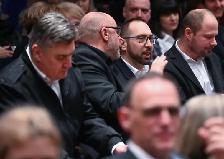  Zoran Milanović, Drazen Ferenčina, Tomislav Tomašević i Luka Korlaet 