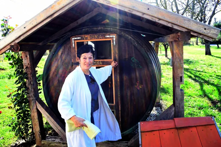 bačva-sauna u Hrvatskom Zagorju
