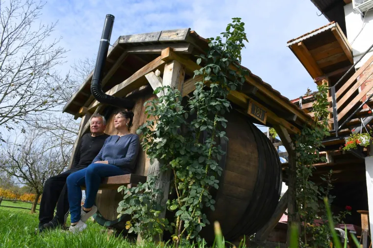 bačva-sauna u Hrvatskom Zagorju