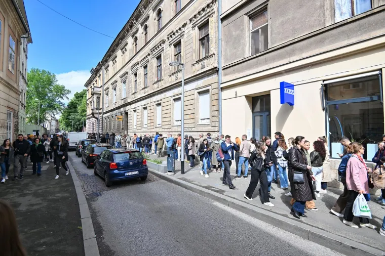 Golema gužva na birali&scaron;tu u Var&scaron;avskoj ulici u Zagrebu