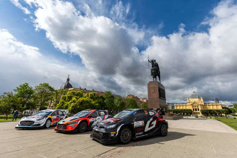 'Nabrijane zvijeri' na Trgu kralja Tomislava: Rally zvijezde projurile zagrebačkim cestama