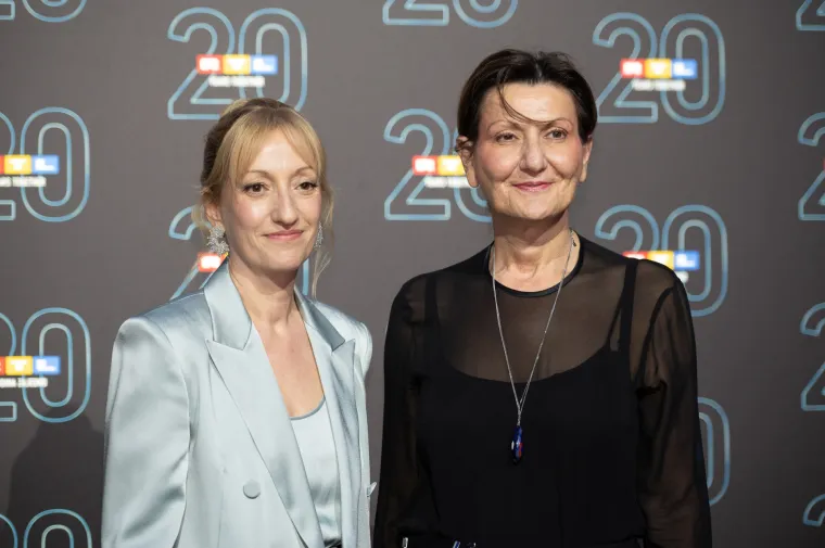 Predsjednica Uprave CME Adria i RTL-a Hrvatska Stella Litou i Martina Dalić, predsjednica Uprave Podravke
