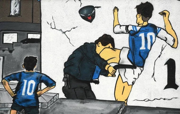 Grafit posvećen Dinamu na osnovnoj školi Savski gaj