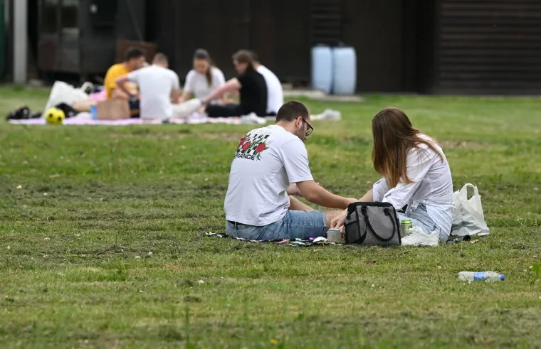 Kome cure sline? Momci na Jarunu vrtili janje na ražnju