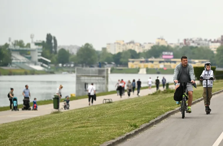 Kome cure sline? Momci na Jarunu vrtili janje na ražnju