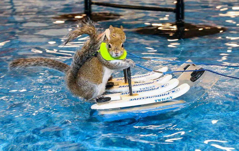 Naučili su vjeverice da skijaju na vodi: Doslovno rade za kikiriki, ali se zbog toga nimalo ne žale