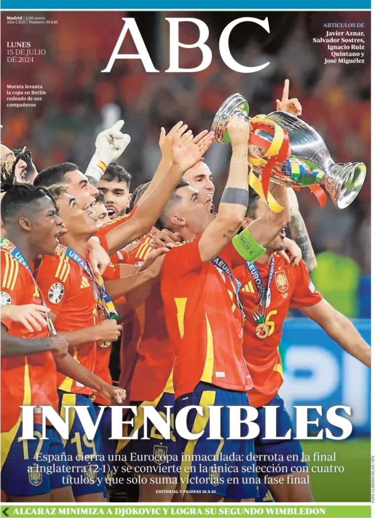 Ovako dan nakon finala Eura izgledaju naslovnice španjolskih i engleskih novina