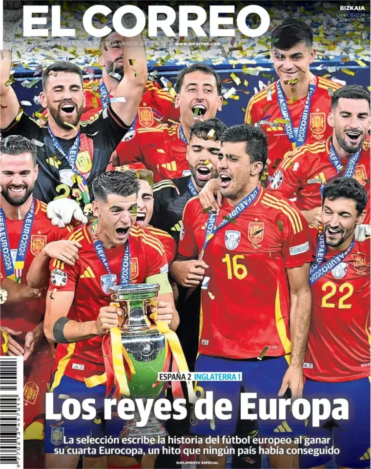 Ovako dan nakon finala Eura izgledaju naslovnice španjolskih i engleskih novina