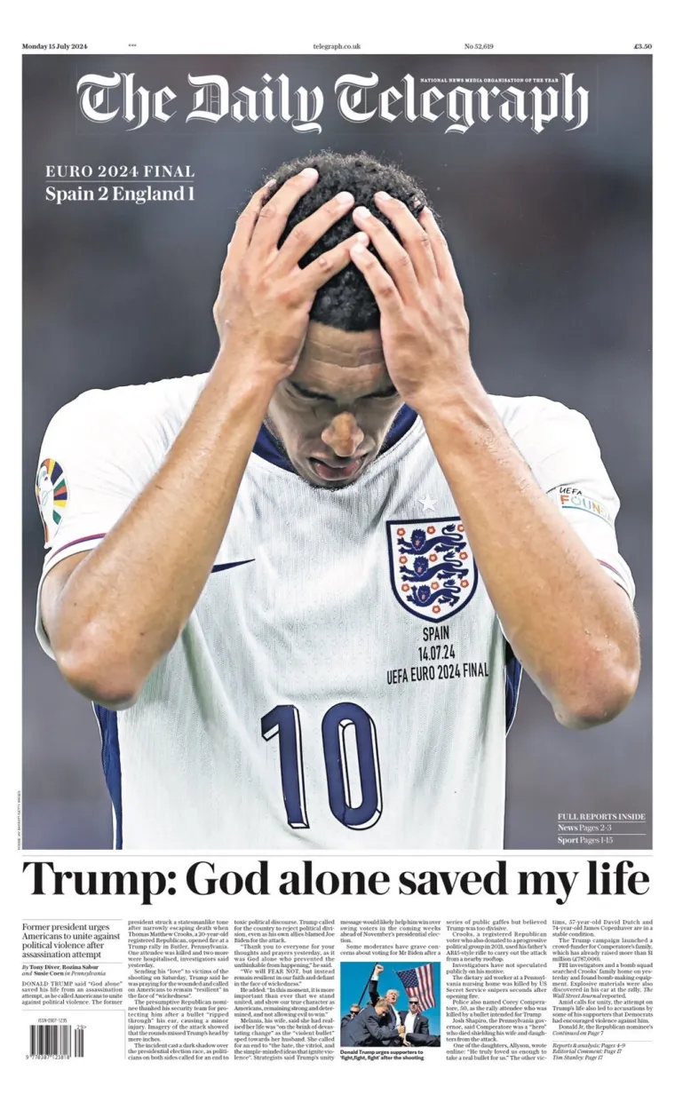 Ovako dan nakon finala Eura izgledaju naslovnice španjolskih i engleskih novina