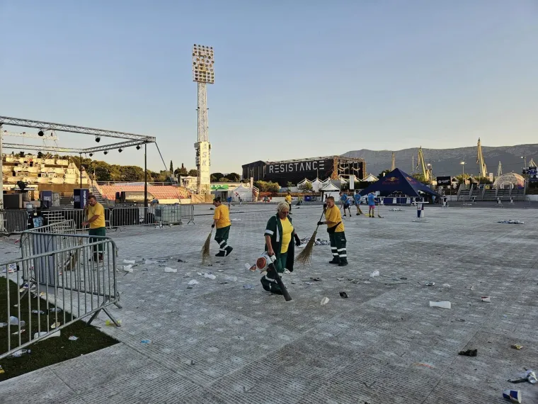Splitska Čistoća imala pune ruke posla: Jutro nakon Ultre smeća gotovo pa nema
