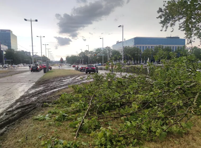 Nevrijeme je ostavilo katastrofalne posljedice u kvartu Sredi&scaron;će. Najgore su pro&scaron;li automobili po kojima su pala stabla i grane. 