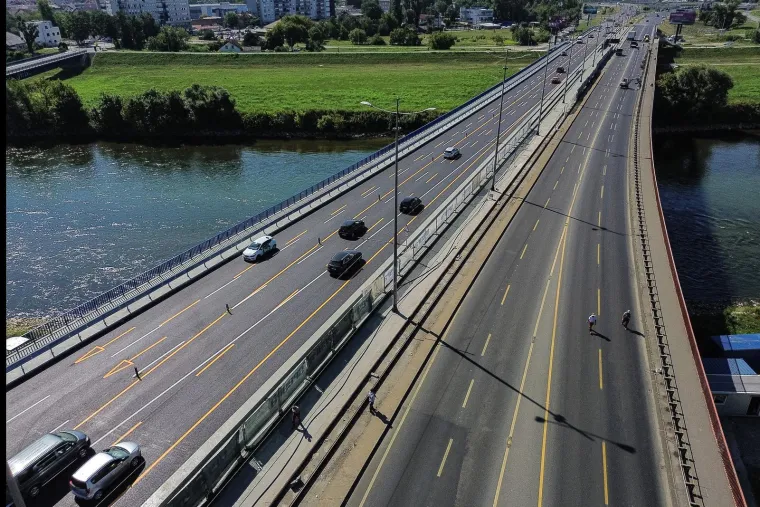 Obnovljen dio Jadranskog mosta: Ovako iz zraka izgleda nova regulacija prometa