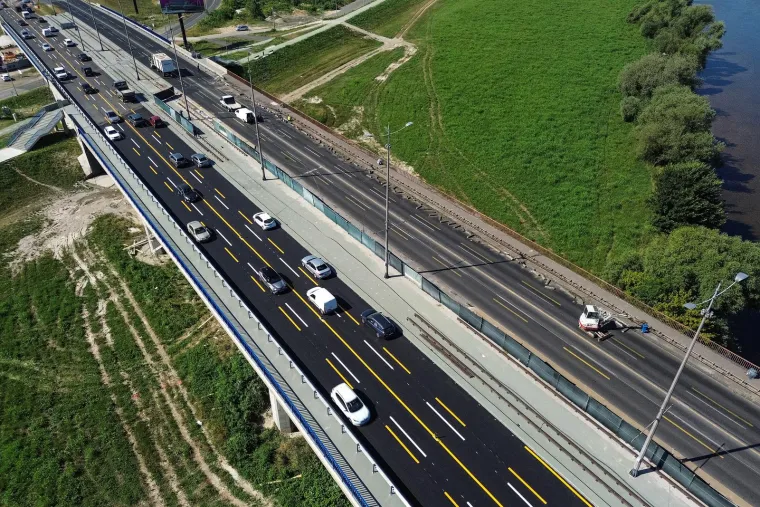 Obnovljen dio Jadranskog mosta: Ovako iz zraka izgleda nova regulacija prometa