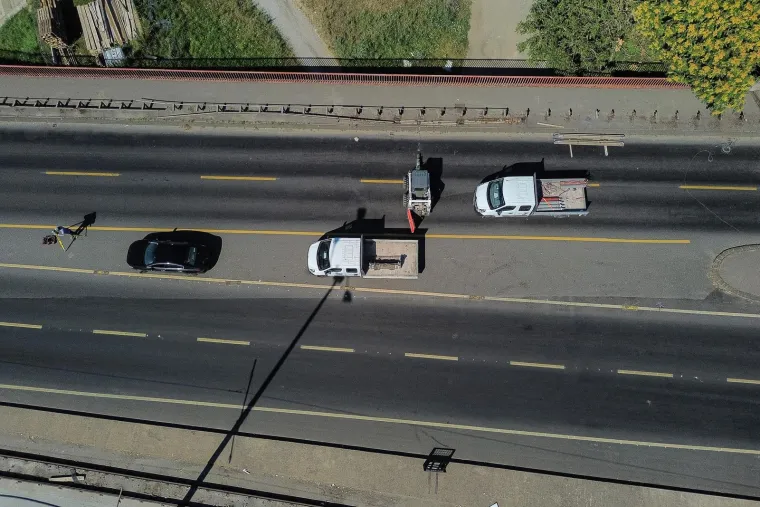 Obnovljen dio Jadranskog mosta: Ovako iz zraka izgleda nova regulacija prometa