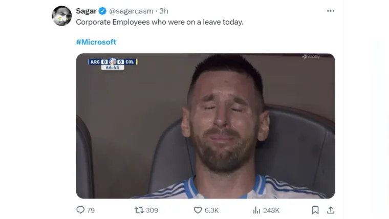 IT-jevci na mukama, Bill Gates zasukao rukave. Hit &scaron;ale na račun globalnog kvara: 'Popiknuo sam se na kabel'