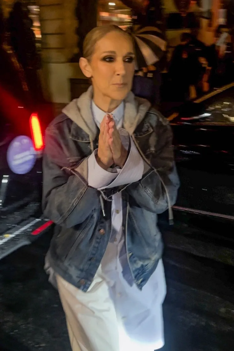 Celine Dion na povratku u hotel nakon svog nastupa na OI