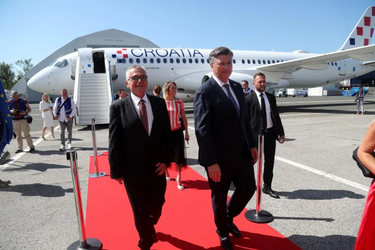U Zagreb je sletio Airbusa A220, novi zrakoplov Croatia Airlinesa