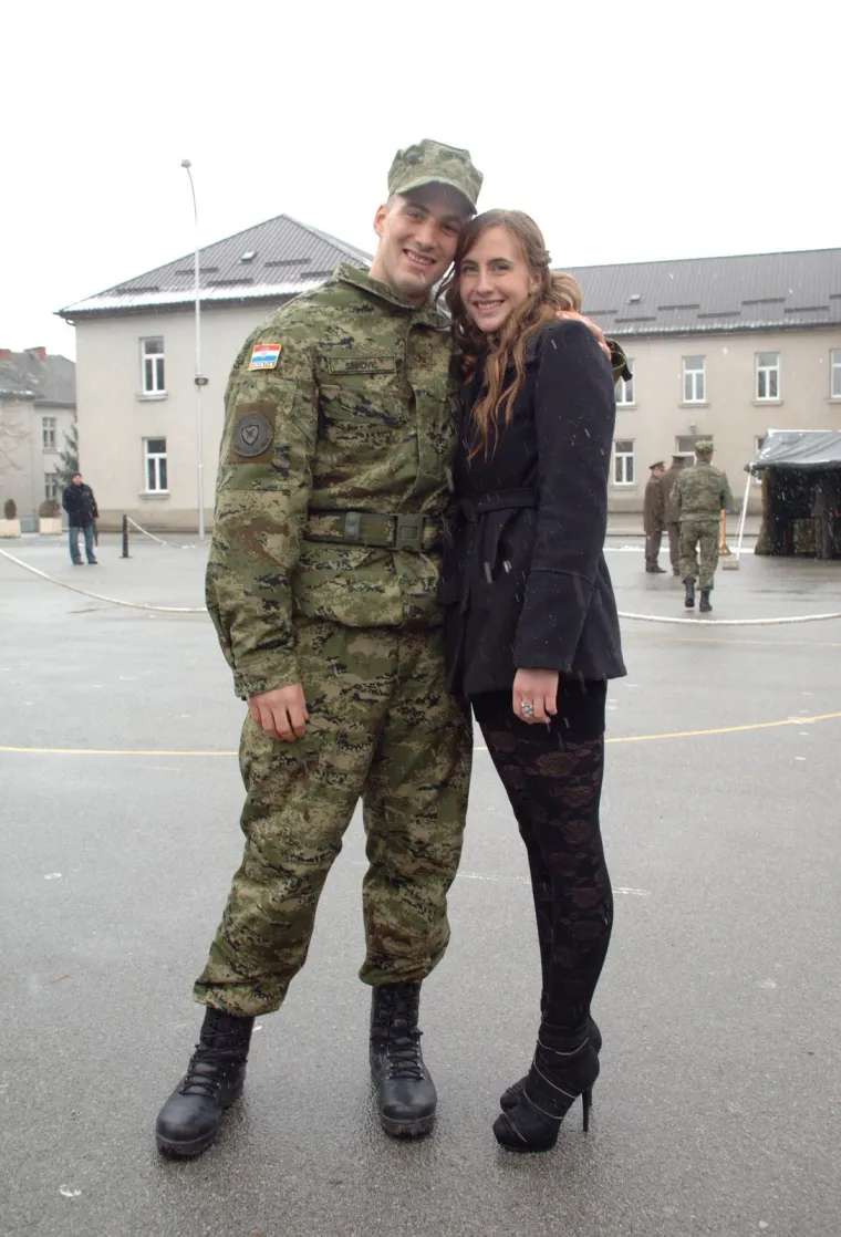 Martin i Manuela tijekom njegove vojne službe u Požegi