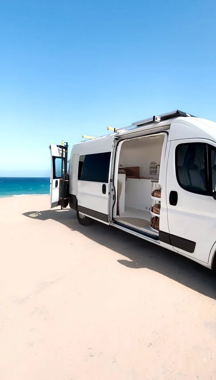 Kombi kojeg su Nik i Yas preuredili u kućicu.