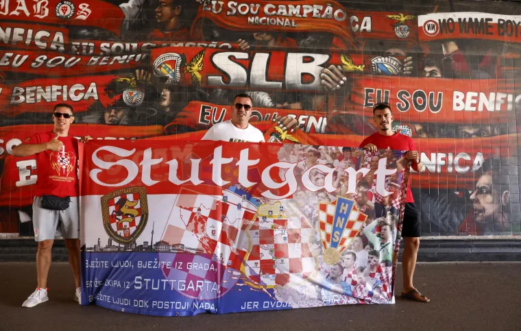 Podr&scaron;ka navijača nije izostala ni u Portugalu: Hrvatske boje ponosno su sjale i na Luzu