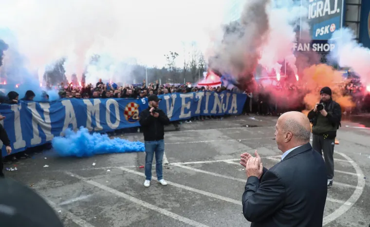 Navijači Dinama i Velimir Zajec