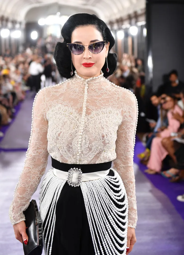 Dita Von Teese odabrala je svoje umjetničko ime uzimajući ime Dita kao počast nijemoj filmskoj glumici Diti Parlo. Za naslovnicu Playboya u prosincu 2002. godine, koja ju je proslavila, morala je imati prezime, pa je iz telefonskog imenika odabrala Von Treese. Playboy je slučajno pogrešno napisao prezime kao Von Teese, što je ona kasnije zadržala.