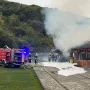 Golema buktinja kraj Požege, vatrogasci branili kuću od plamena