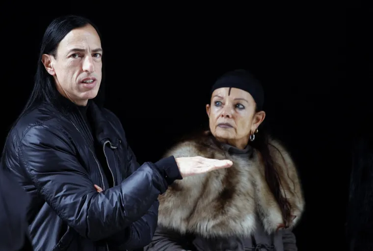 Mich&egrave;le Lamy i Rick Owens