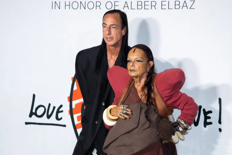 Mich&egrave;le Lamy i Rick Owens