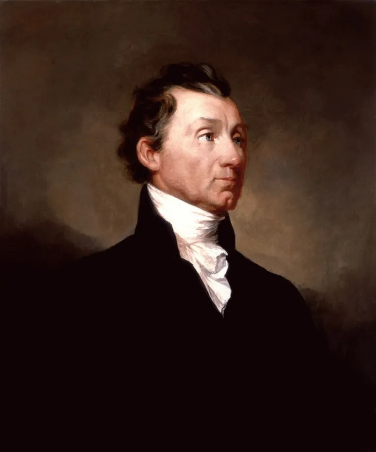 5. James Monroe služio je kao predsjednik SAD-a od 4. ožujka 1817. do 4. ožujka 1825.  godine. Njegova stranka također je bila Demokratsko-republikanska. 
