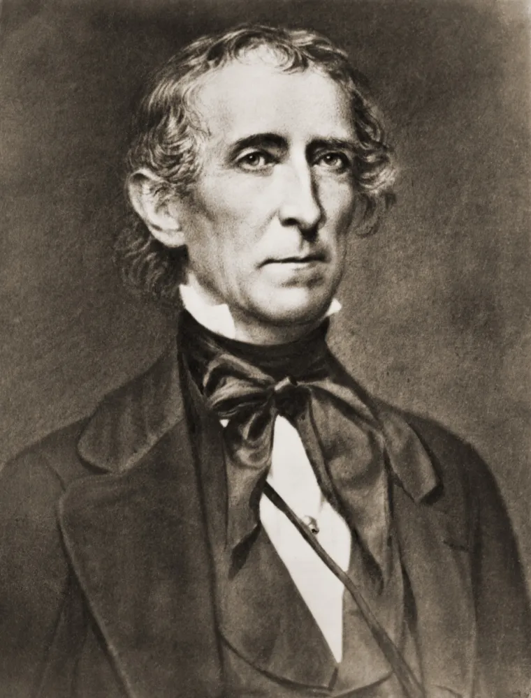 10. John Tyler iz iste stranke kao i njegov prethodnik, naslijedio je Harrisona i postao deseti predsjednik 4. travnja 1841., a mandat mu je završio 4. ožujka 1845. godine.