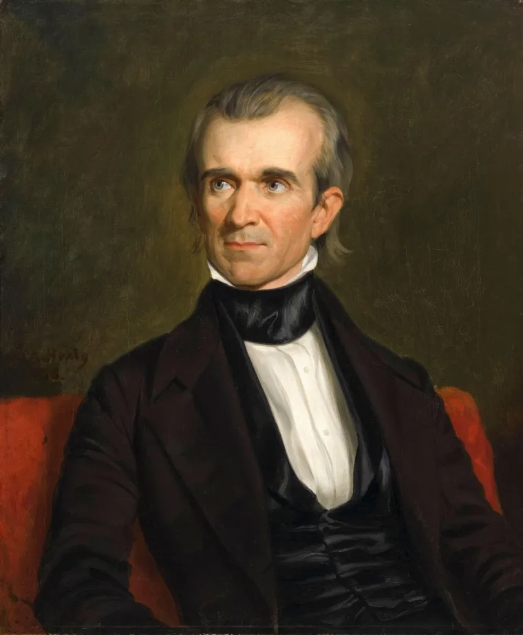11. James K. Polk bio je predsjednik iz redova Demokratske stranke. Njegov mandat trajao je od 4. ožujka 1845. do 4. ožujka 1849. 
