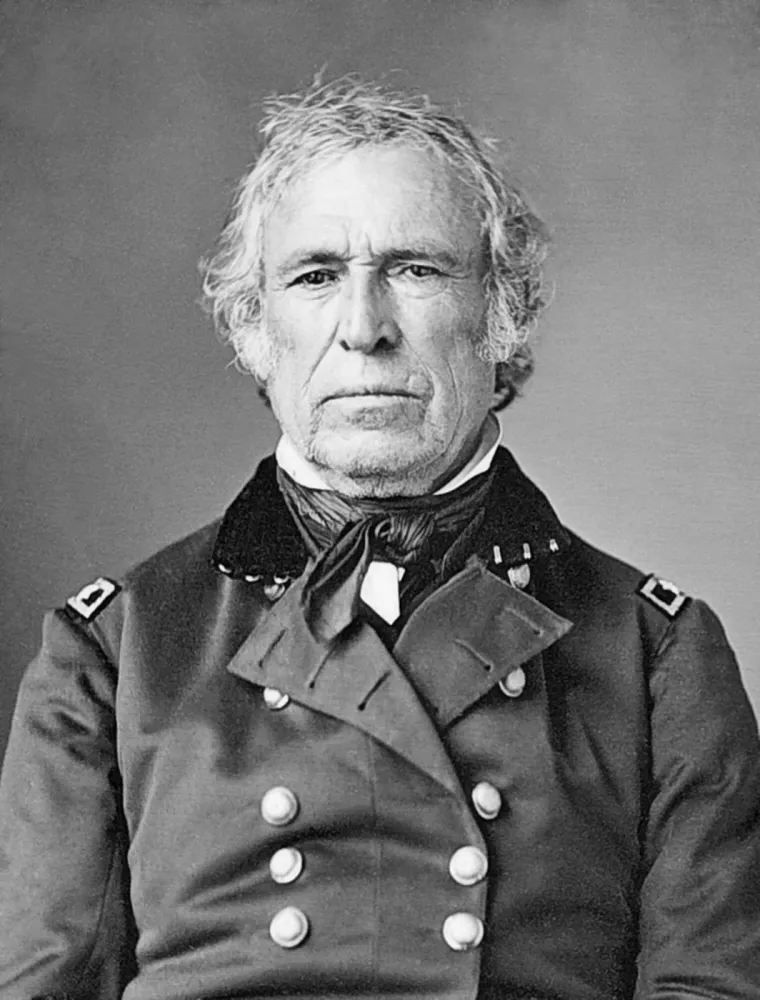 12. Zachary Taylor iz redova Vigovske stranke postao je 12. predsjednik SAD-a 4. ožujka 1849., ali zbog trovanja hranom, umro je već 9. srpnja 1850. godine. 
