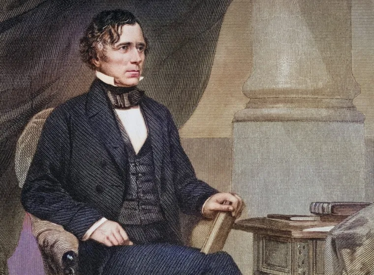 14. Demokrati su ponovno na vlasti pa je od 4. ožujka 1853. i narednih četiri godine predsjednik bio Franklin Pierce. 