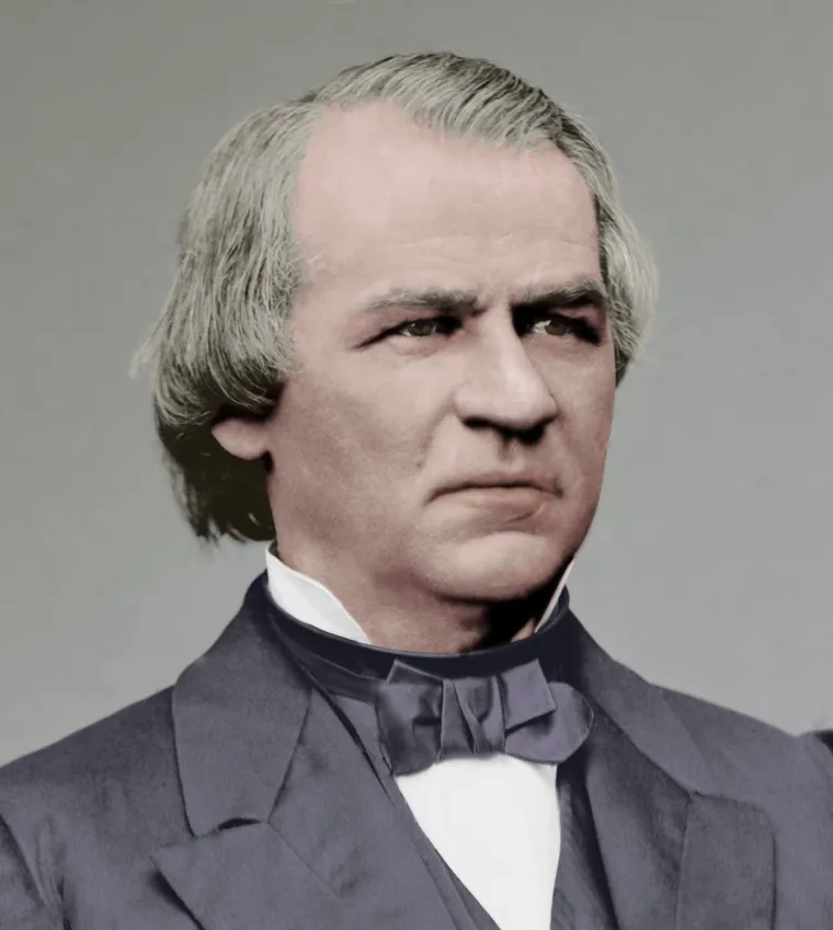 17. Lincolna je naslijedio Demokrat Andrew Johnson koji je tu dužnost vr&scaron;io od 15. travnja 1865. do 4. ožujka 1869. godine.