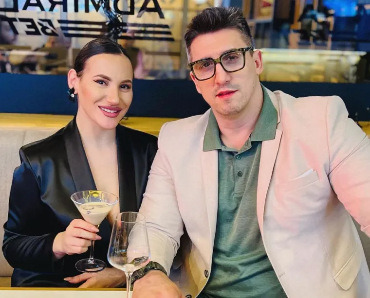 Kristijan Golubović i supruga Kristina Spalević