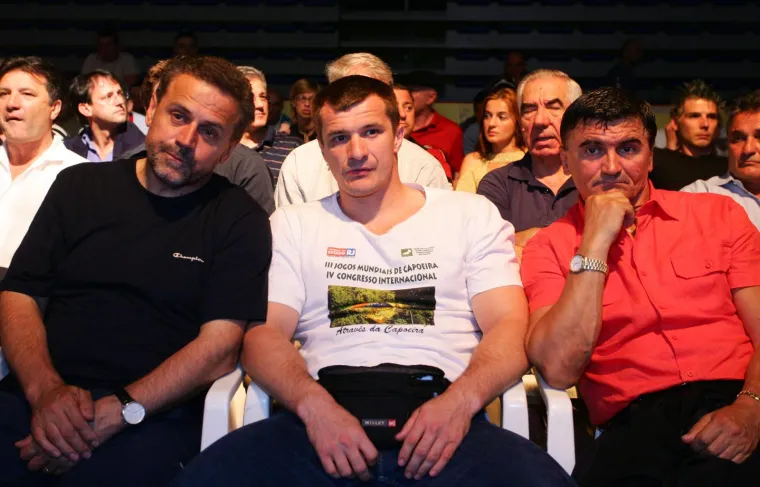 Milan Bandić, Mirko Filipović i Zvonimir Lučić gledali su meč iz prvog reda. 