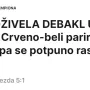 Srpski Kurir piše o debaklu Crvene Zvezde u Kneževini i navodi da su se raspali.
