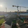 &apos;Radi se svaki dan&apos;, svjedoči nam jedan od &apos;susjeda&apos; Kranjče. Nažalost to je dio projekta koji se ne tiče stadiona, a dotiče ga na njegovome sjevernome dijelu.