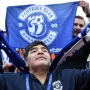 Football star Diego Maradona arrives at the stadium in Brest on July 16, 2018. 
The 57-year-old Argentinian visits Belarus for the first time after becoming the chairman of the board of Dinamo / Dynamo / Brest football club.  / AFP PHOTO / Sergei GAPON