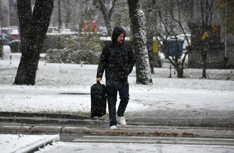 Snijeg u Slavonskom Brodu 