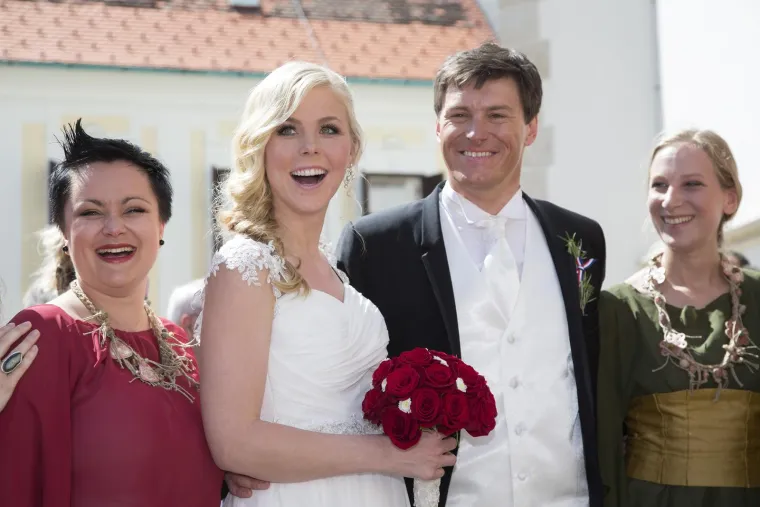 Elin Kostelić i Ivica na vjenčanju