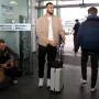 Igrači Stuttgarta pri dolasku na aerodrom s kojeg su odletjeli za Beograd. Inače, oko 2500 navijača Stuttgarta dolaze u Beograd. 