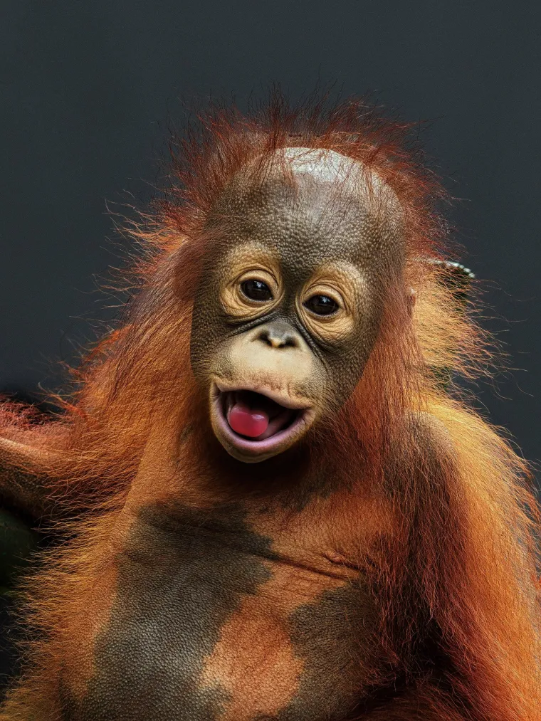 Orangutan je rod primata iz porodice velikih čovjekolikih majmuna. Njegovo ime na malajskom znači &quot;šumski čovjek&quot;. Živi u Jugoistočnoj Aziji i jedini je čovjekoliki majmun koji živi samotnjački i na stablima najveći dio života.