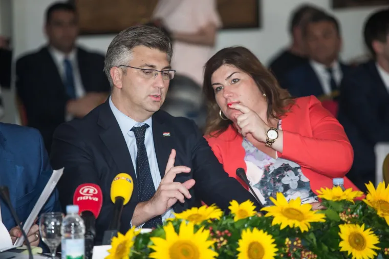Andrej Plenković i Gabrijela Žalac