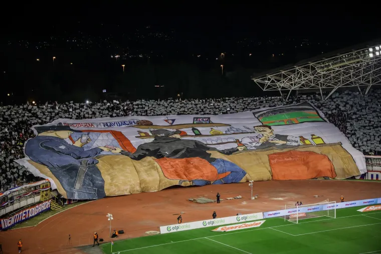 Ovo niste mogli vidjeti na TV-u: Hajduk do&scaron;ao pred Torcidu, a Gattuso je 'ukrao show'