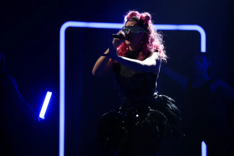 Katarina je nastupila s pjesmom Frka benda Nipplepeople.