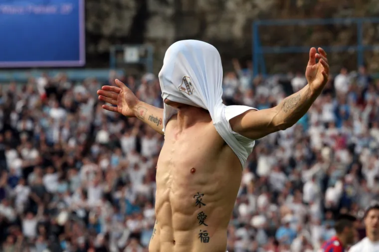 06.04.2014. Anas Sharbini slavi gol na Kantridi. 