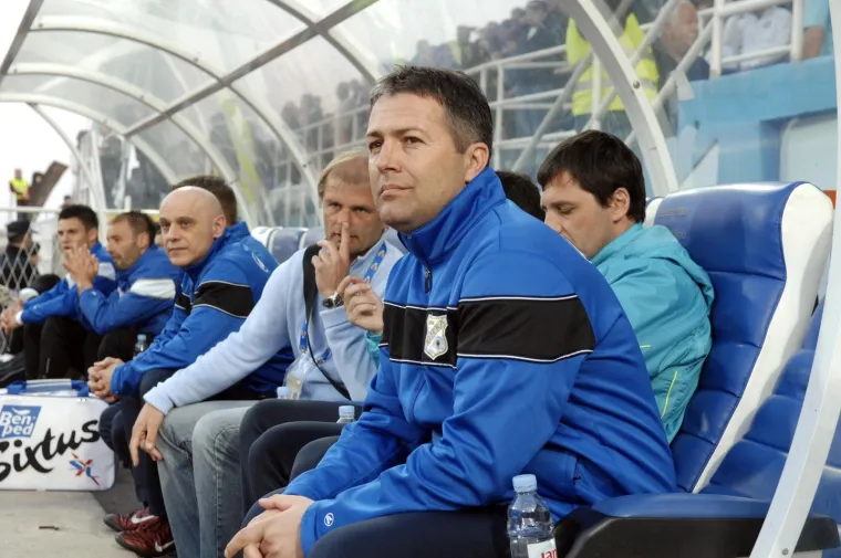21.03.2012. Rijeka - 18. kolo Max tv prve lige na stadionu Kantrida. Rijeka - Hajduk. Tadašnji trener Rijeke Dragan Skočić.